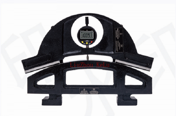 Measuring device for wheel diameter in installed condition